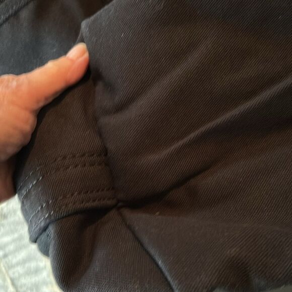 Land's End Tote Canvas embroidered full zipper  black size large various handles - Picture 4 of 12